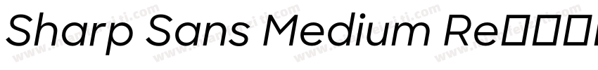 Sharp Sans Medium Re字体转换